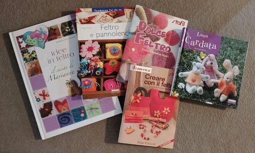 Lotto libri creativi feltro - lotto,
